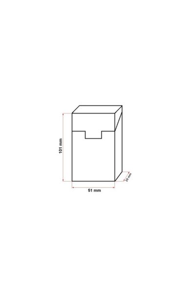 OEM Husa piele pachet tigari Sobranie, 101x51x20 mm, Negru