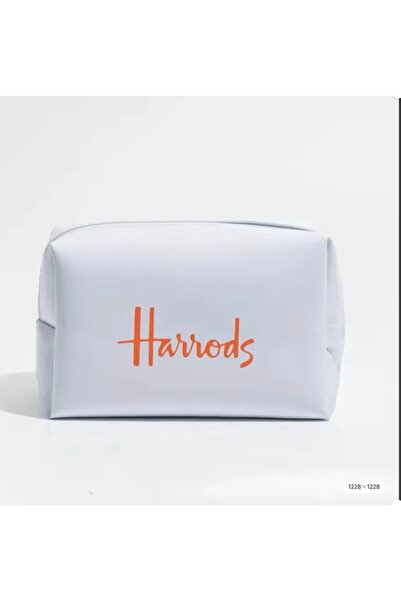 Harrods حقيبة هارودز مكياج / والعناية بالمراة - لون ابيض - الابعاد التقريبية ...