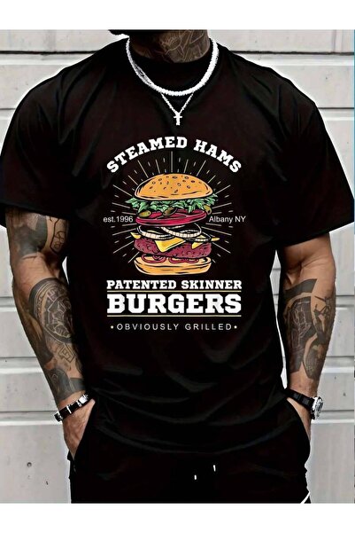 799 100% Cotton Awesome Steamed Hams Skinner Burger Themed Funny Meme T-Shirt...