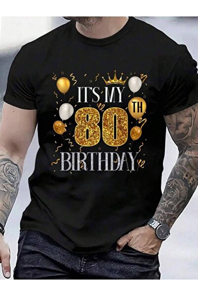 799 100% Cotton Its My 80th Happy 1943 Birthday For Men Women T-Shirt Men's W...
