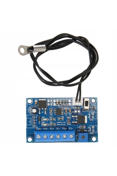 NO BRAND Controler PWM 12V/24V 4A pentru turația ventilatorului cu senzor