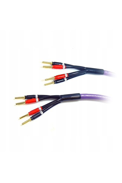 NO BRAND Melodika Mdba41525 Purple Rain Cablu de difuzor Bi-Amp OFC 4N 2.5m P...