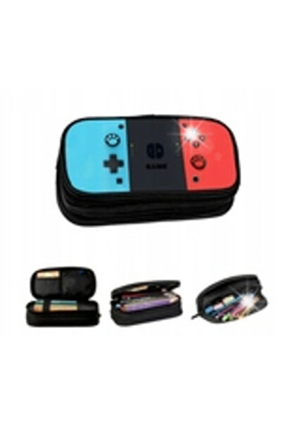 NO BRAND 1 buc. Penar școlar cu două compartimente, Penar Gamer, Game Pad, Ga...