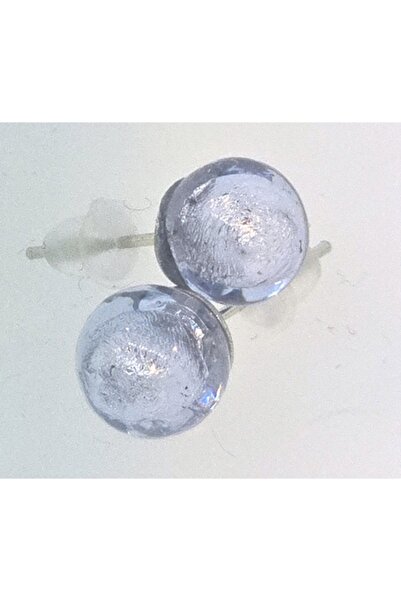 OEM Cercei AGO din sticlă de Murano de 8mm, argint, oțel inoxidabil, material...