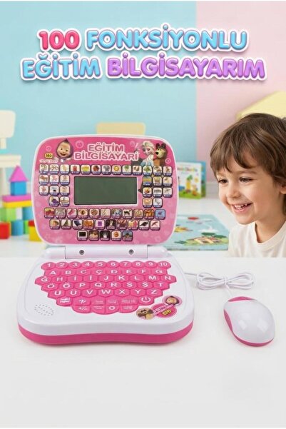 Tıfıl Toys Türkçe İngilizce 100 Fonksiyonlu Eğitim Bilgisayarım Ayıcık Tasarı...