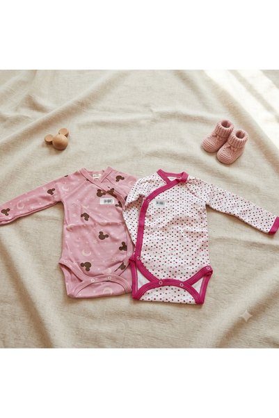 Victorino Set 2 body-uri pentru bebeluși 50-56cm - 1 luna