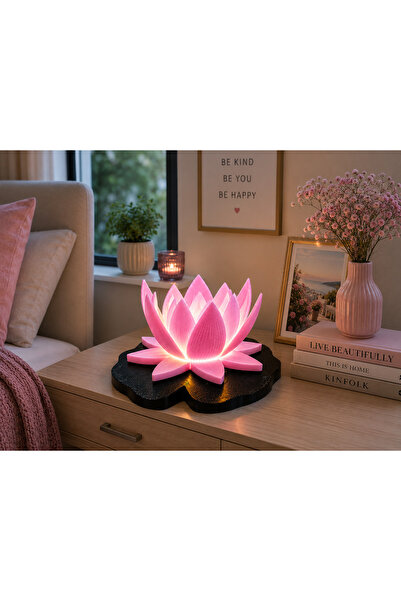 PRİNTLAB3D LOTUS GECE LAMBASI
