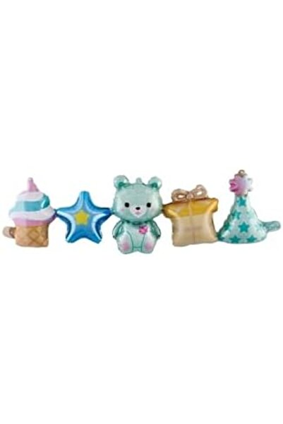 Yıldızan Baby Boy Teddy Bear Themed Concept Foil Balloon Dop13844233Igo 931845
