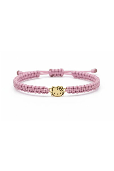 OEM Brățară tip șnur cu Hello Kitty din aur de 14K