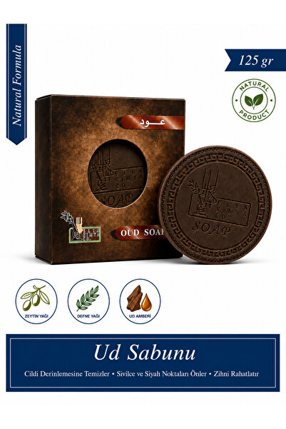 Elia Ud Sabunu 125 g – Zeytinyağı, Defne Yağı ve Ud Amberli Doğal Bakım Sabunu