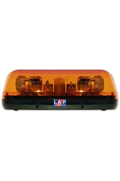 LAP Bară luminoasă rotativă compactă 12/24V galbenă cu montare într-un singur...