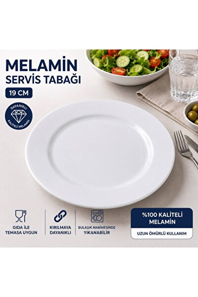 BİZ ZÜCCACİYE Melamin Yemek Tabağı 19 cm