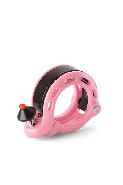 ROCKBROS Claxon mecanic de bicicletă în formă de Q, 100 dB, roz