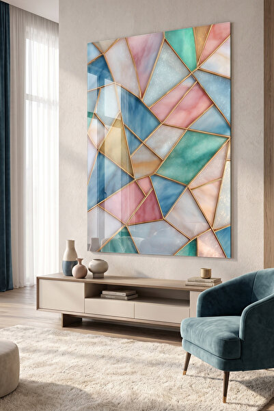 ARTAGE Glass Table Wall Decoration (Unbreakable) - Home Office Decorative Ite...