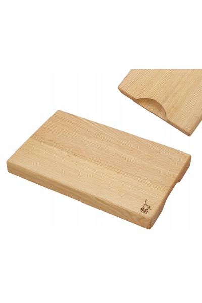 peewit Tocător gros și solid din lemn de stejar, tratat cu ulei, 40x25x4