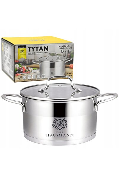 Karl Hausmann Oală pentru plită cu inducție, din inox 18/10, 1,9L, 16 cm, cu ...
