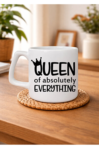 Eylül Design English Motto Series Queen Printed Special Design Mug Cup Luxury...