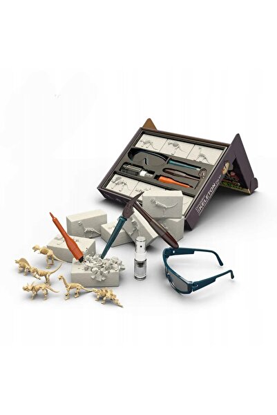 Leopard Set de excavare dinozauri 6-în-1 T-Rex, Jucărie educativă arheologică