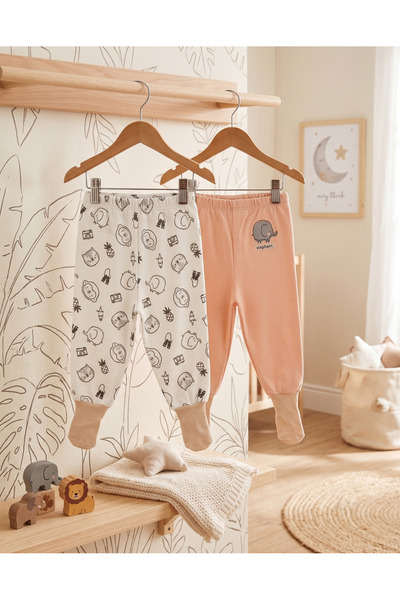 Mother Love 100% Organic Cotton 2-Piece Socks Single Bottom 3-36 Months