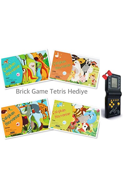 Yapı Kredi Yayınları Çalışkan Hayvanlar Ciltli Sesli Kitap Seti & Brick Game ...