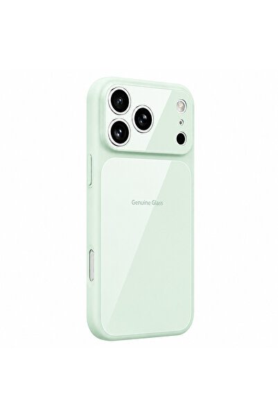 OEM Husă de telefon pentru Apple iPhone 16, MagSafe, Sticlă autentică, Verde ...