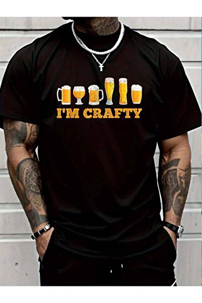 799 تي شيرت 100% قطن بتصميم I'm Crafty Home Brew Beer للرجال والنساء، قمصان ص...