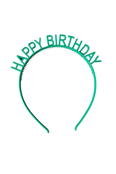 Le Mabelle Green Happy Birthday Written Girl's Crown
