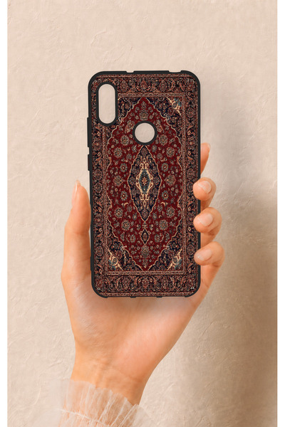 Vip Case Huawei Y6 2019 Uyumlu Acem Halı Desenli Silikon Kılıf