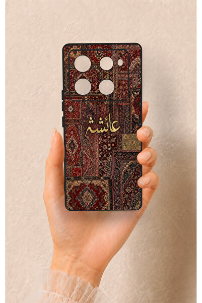 Vip Case İnfinix Note 40 Pro Uyumlu Vintage Halı Desenli Silikon Kılıf