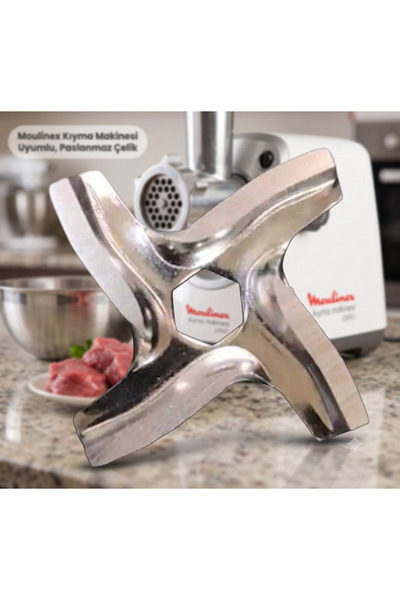Moulinex Uyumlu 5 Numara Paslanmaz Kıyma Makinesi Bıçağı Yedek Parça (Sadece ...