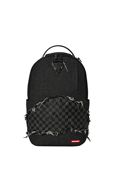 Sprayground ®   Μαύρο Τζιν Σακίδιο Πλάτης Tear Shark B8472 - Μαύρο