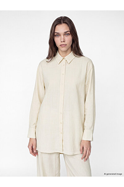 LC Waikiki Rmz Gi̇yi̇m Farkiyla 100% Cotton Women's Shirt Tunic