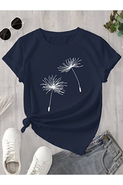 puolikuu Unisex Comfortable Fit Tshrit Printed Tshirt