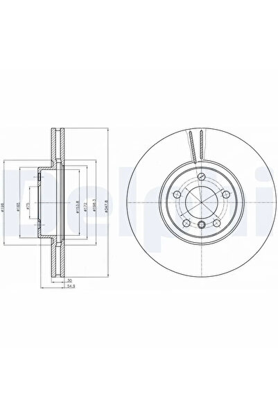 DELPHİ Set Discuri Frana Bmw X5/X6 2006-2019