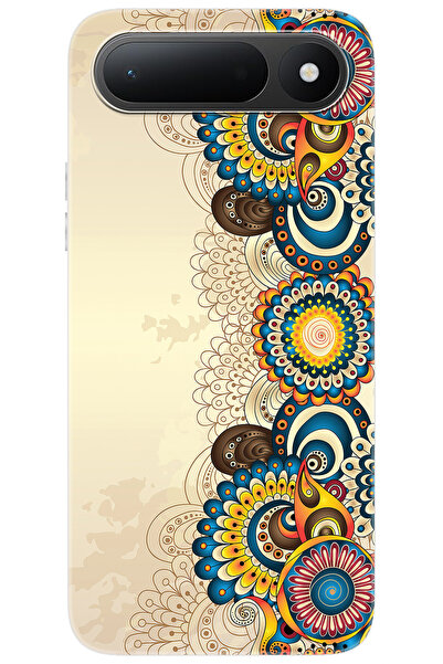 TECNO Spark 50 5G (KN8) Uyumlu Kılıf Desen Baskılı Silikon Dekoratif Çiçek Ta...