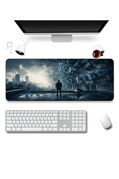 SonicTouch Mousepad pentru tastatură 40x90cm, fără cusături, neted, rezistent...