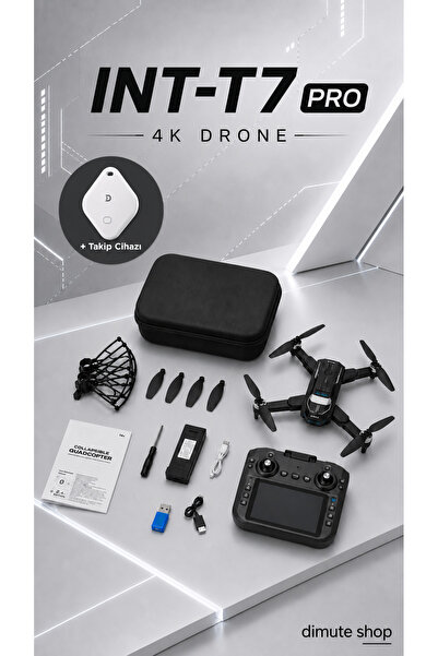 Dimute Shop Katlanabilir 4K Kamera Drone | Wifi Fpv, 360° Takla, Işık Sensörü...