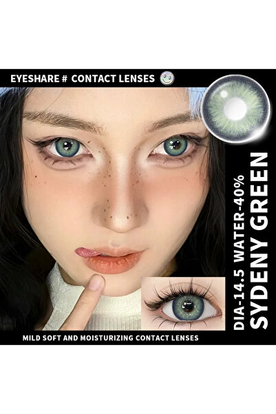 EyesPro SYDNEY GREEN 1 yıllık doğal yeşil göz lensi