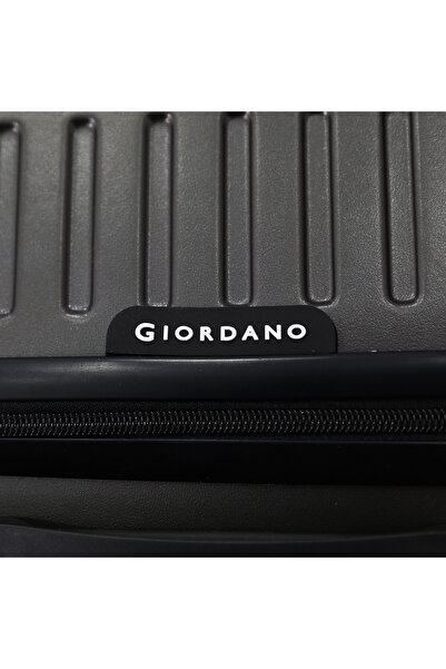 Giordano 28 Inch Large Size Trank Hard Shell Checked Luggage Suitcase with TSA Lock, 360° Double Spinner Wheels, Lightweight Travel Trolley, Black