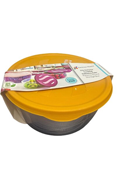 Generic Brand مجموعة من 3 حاويات تخزين دائرية من كاريزما (0.75 لتر + 1.20 لتر...