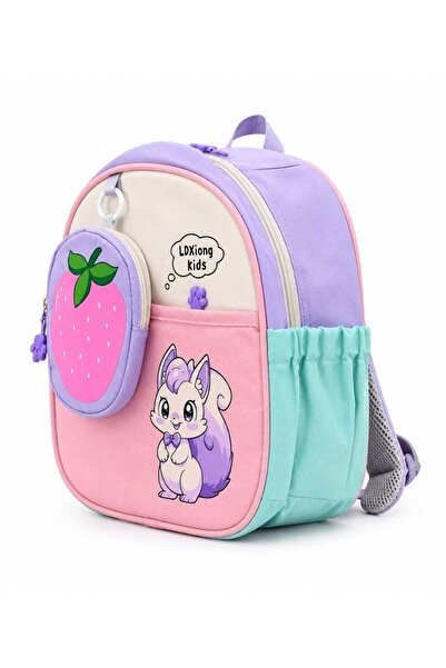 Generic Kids Backpack with Mini Acorn Pouch, Lightweight School Bag with Side...