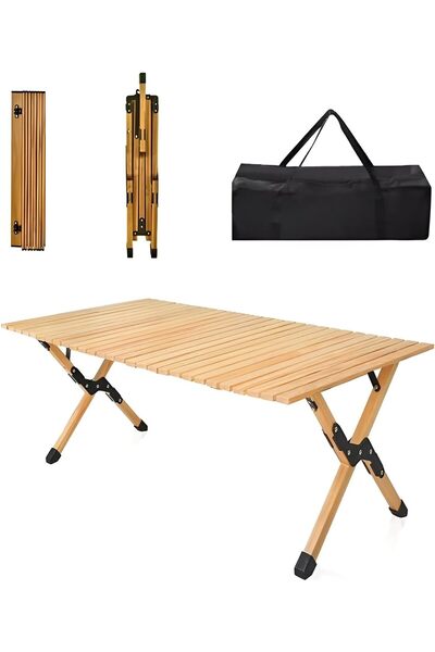 Cady One Portable Tourist Table with Aluminum Alloy Table Top, Folding Campin...