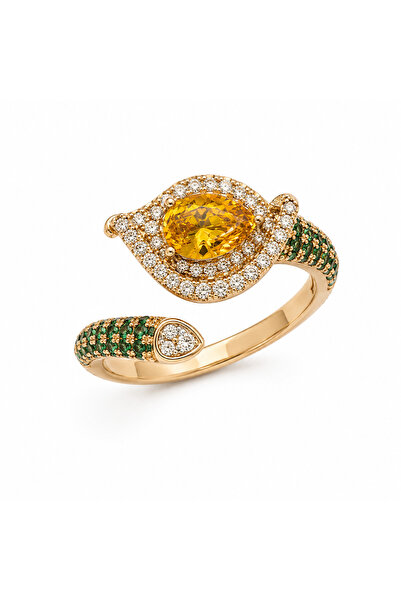 neslyaccessories Adjustable Amber Ring