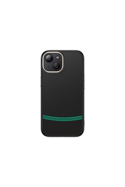 zore iPhone 14 Plus Case Carbon Look Magsafe Camera Raised Patterned Silicone...