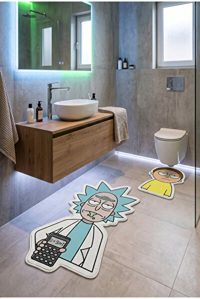 RUGRUMBA Gamer Cartoon Themed 2-Piece Mat Set 40X60-60X90 cm