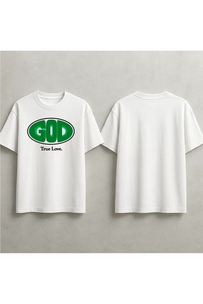EFEVRA God True Love Printed Oversize T-Shirt