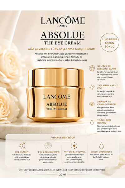 Lancome Absolue Eye Contour Cream – Intensive Care Against Fine Lines and Wri...