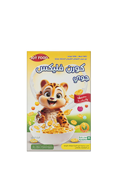 joyfood Plain Corn Flakes Cereal 500g Family Pack - Classic Golden Crunchy Fl...