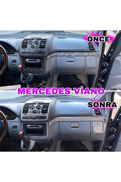ODAC TUNING Mercedes Viano Konsol Kaplama-Siyah ( Piano Black)