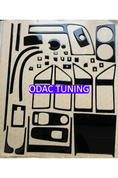 ODAC TUNING Fiat Ducato 2006 - 2019 Maun Kaplama , Piano Black Renk